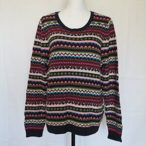 Talbots Striped Embellished Long Sleeves Women’s Sweater XL